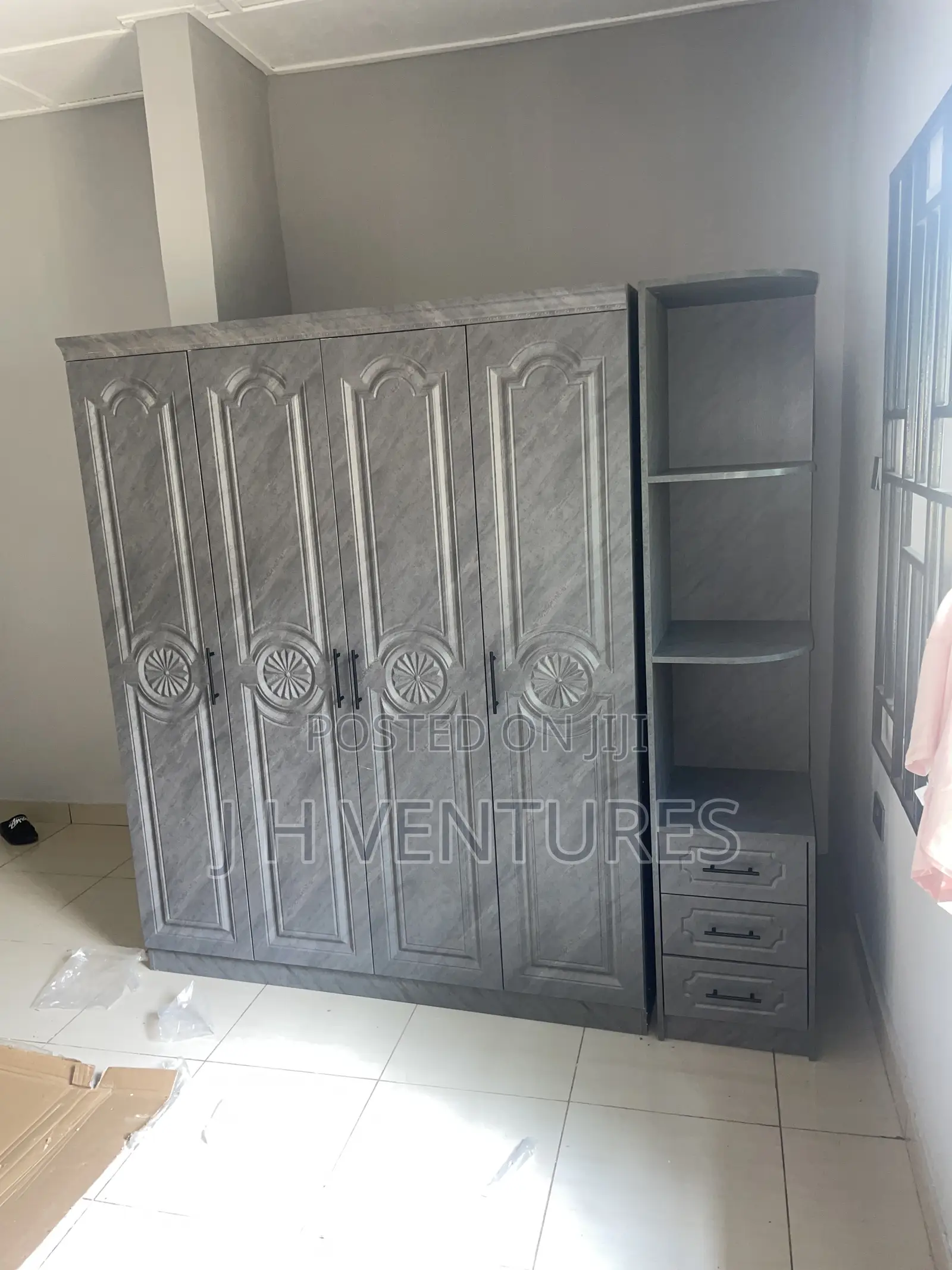 Four Doors Wooden Wardrobe