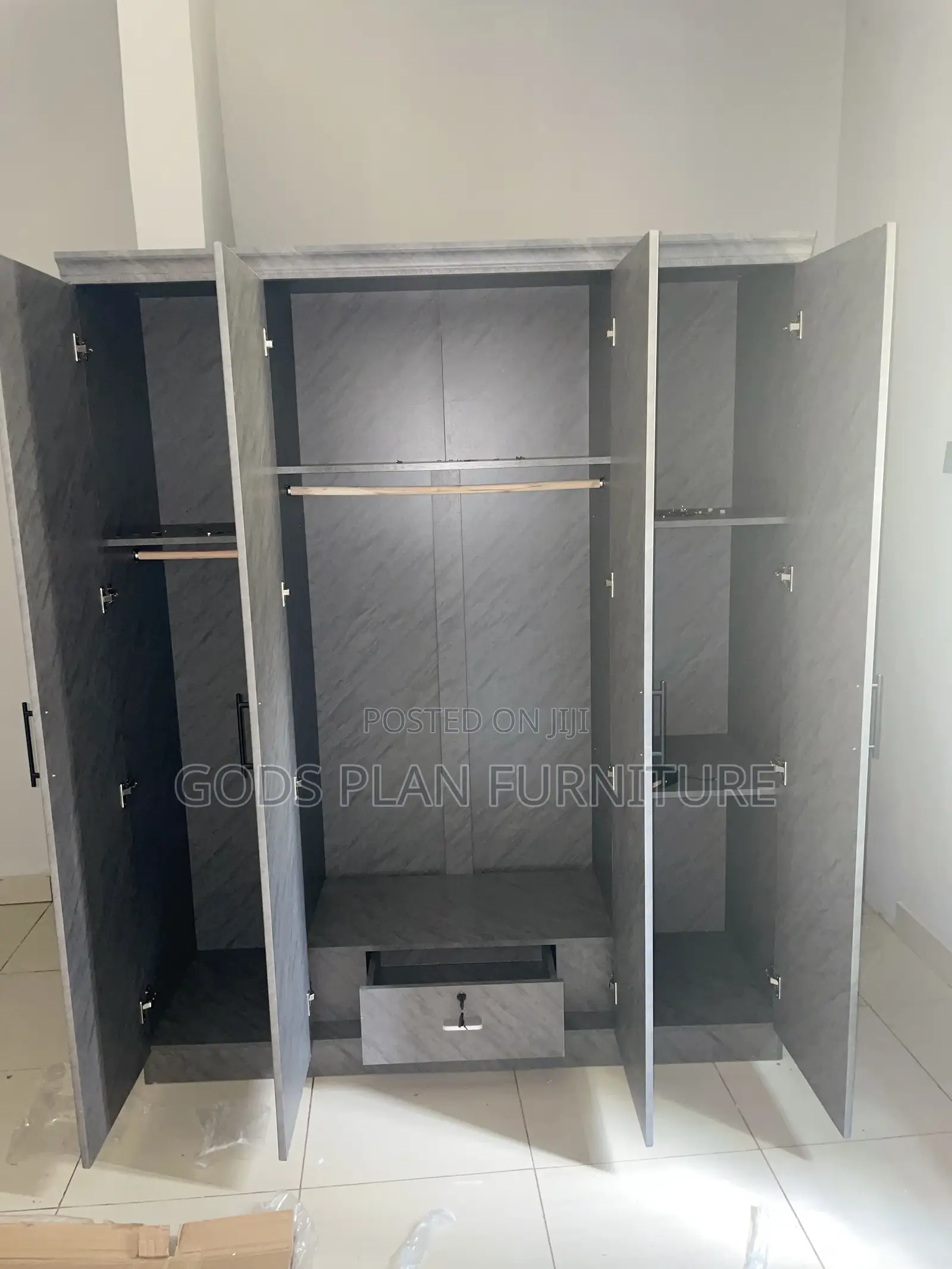 Four Doors Wooden Wardrobe