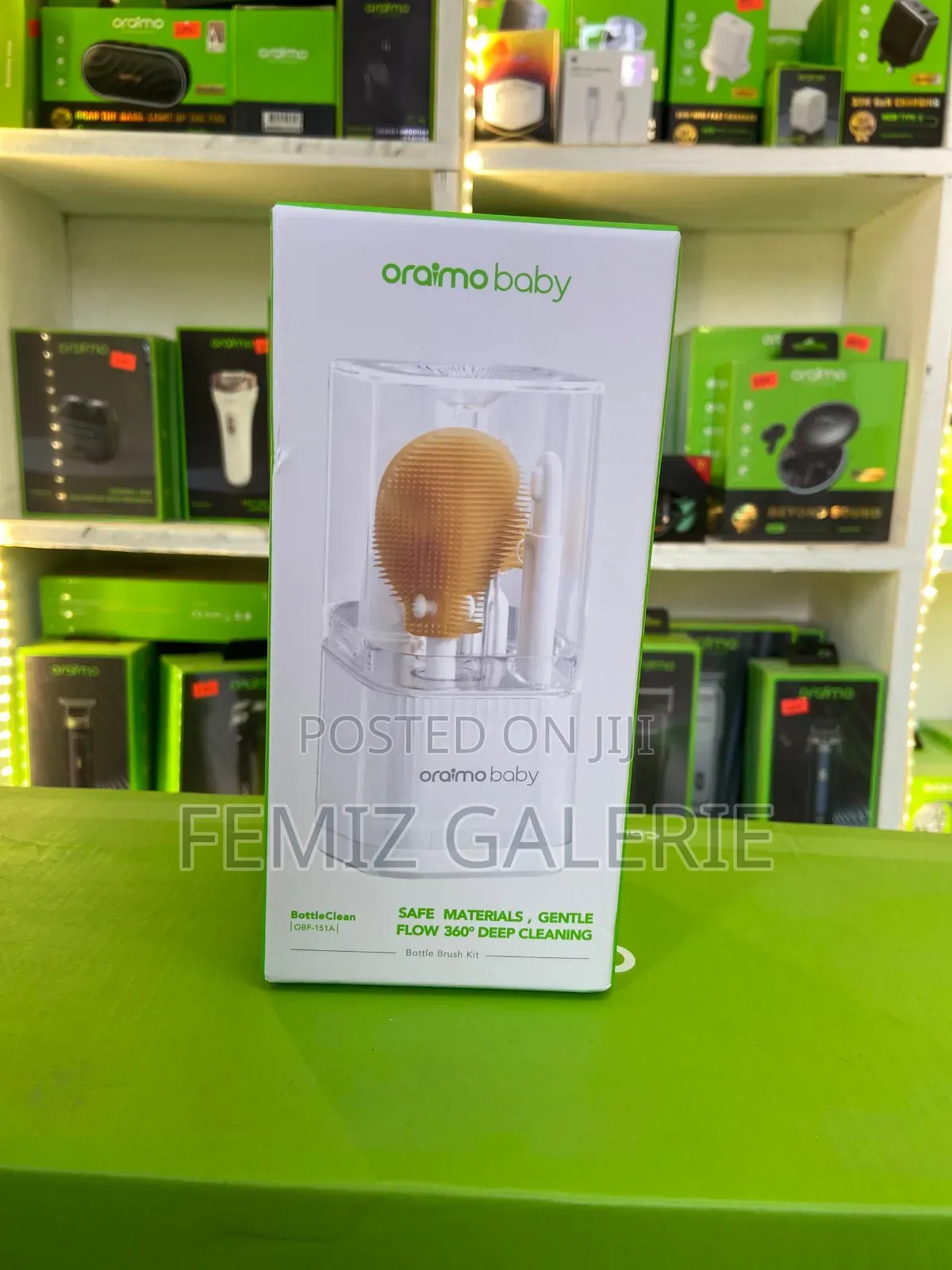 Oraimo Bottleclean Deep Cleaning Baby Bottle Brush Kit