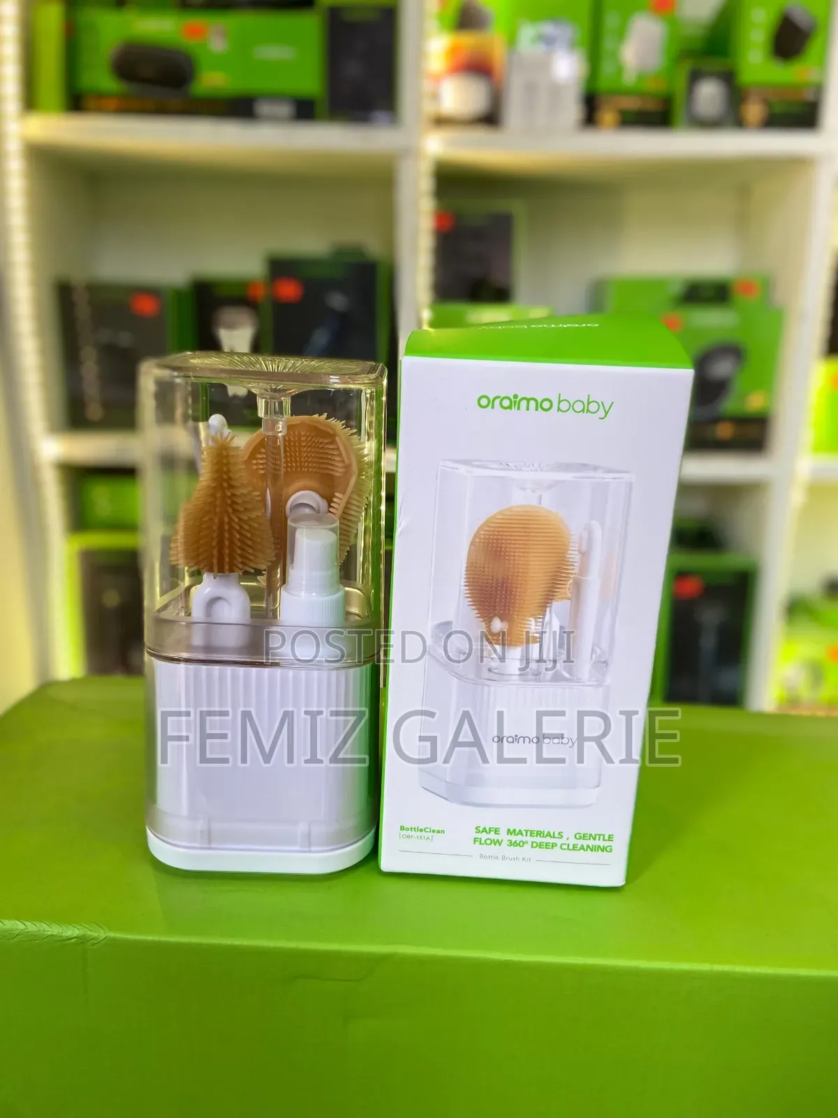 Oraimo Bottleclean Deep Cleaning Baby Bottle Brush Kit
