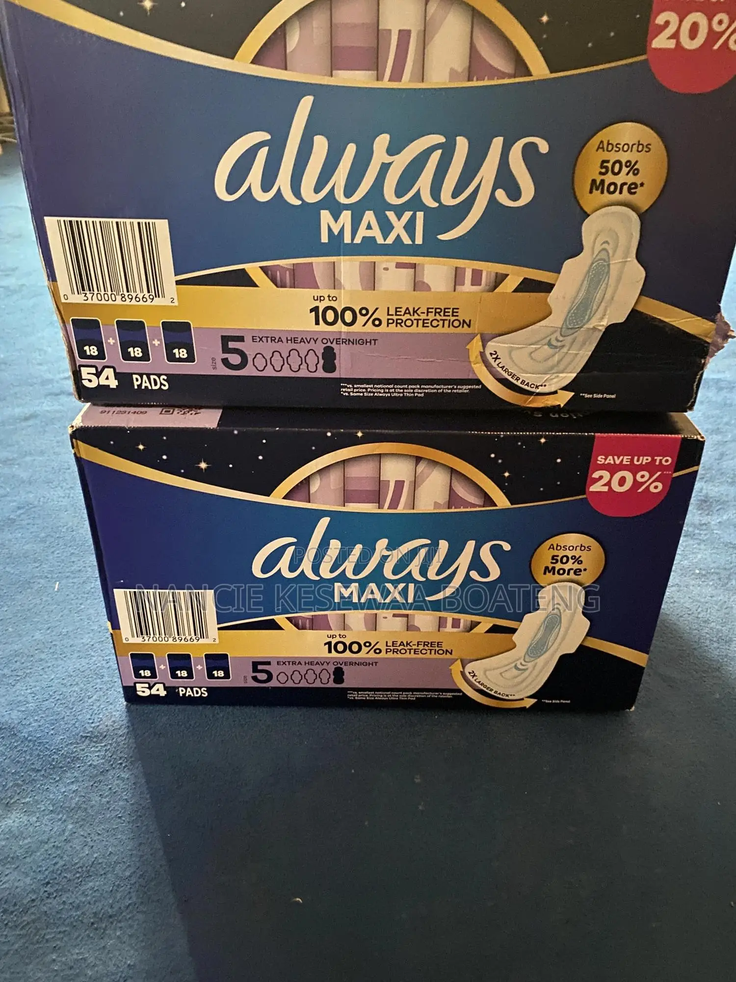 Always Sanitary Pad From Usa