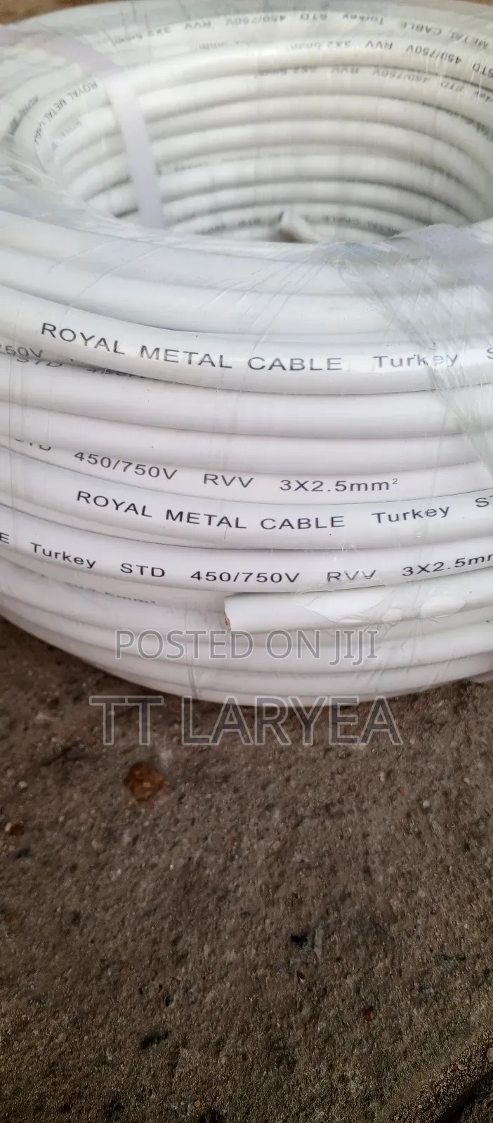 Turkey 2.5 by 3 Copper Cable.