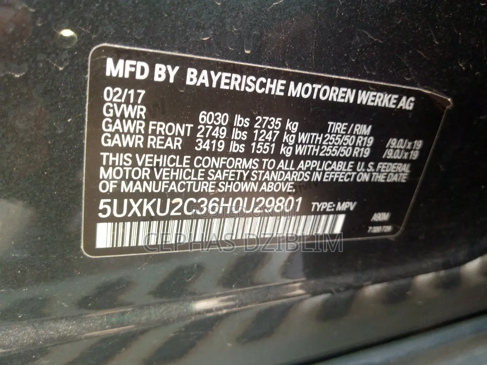 BMW X6 sDrive35i Coupe 4x2 (3.0L 6cyl 8A) 2017 Gray
