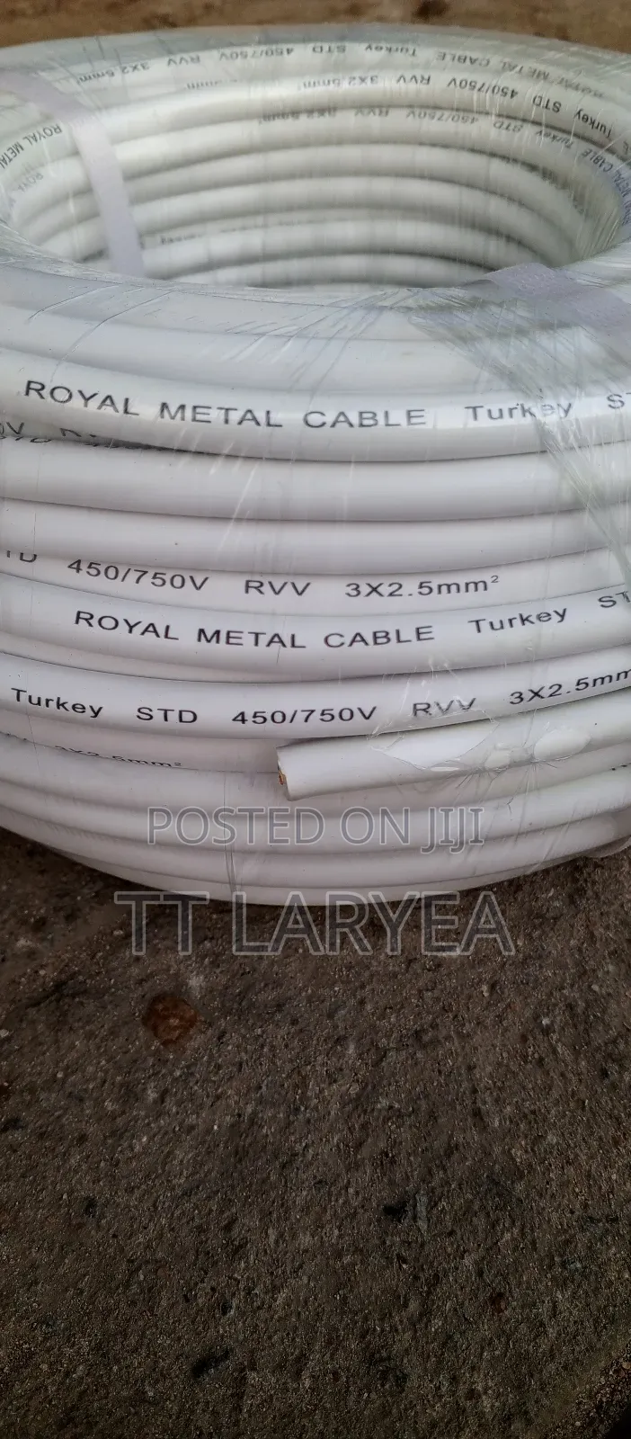 Turkey 2.5 by 3 Copper Cable.