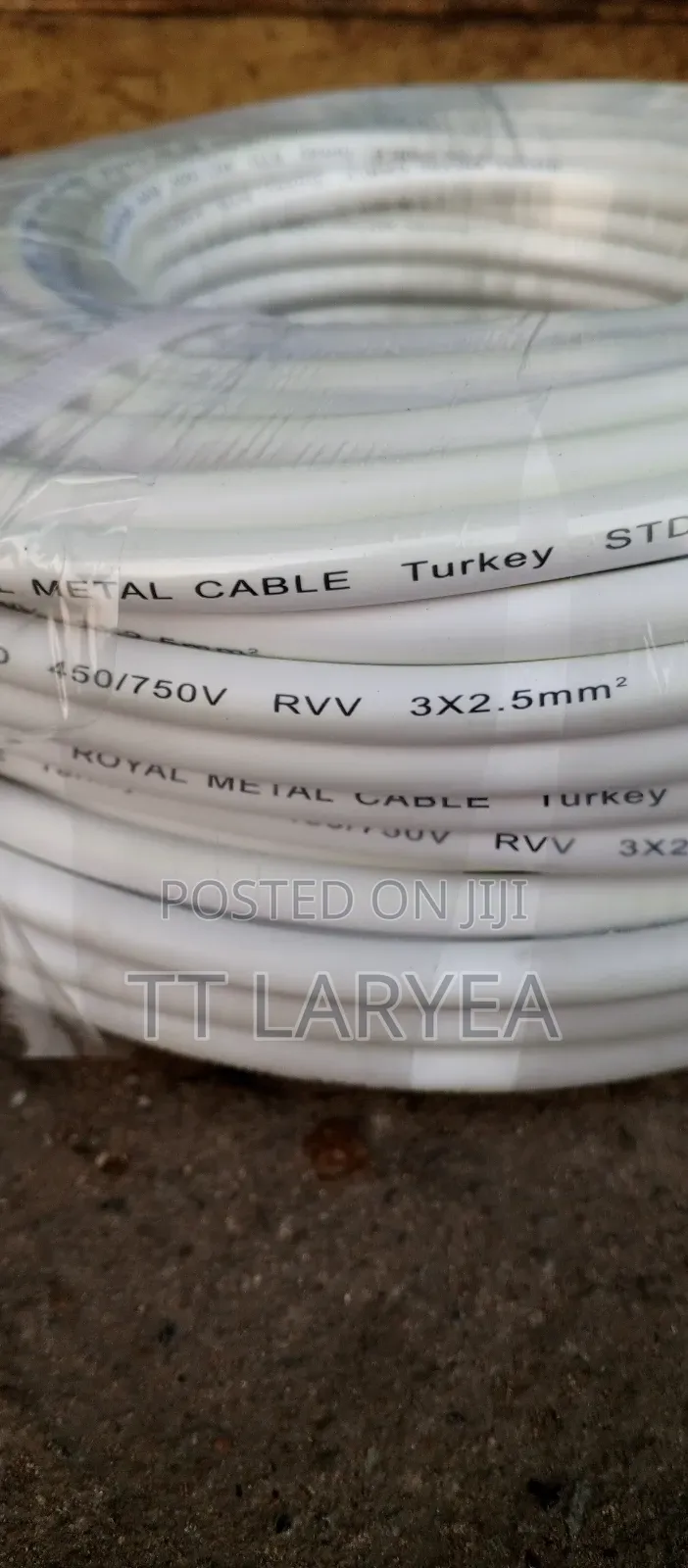 Turkey 2.5 by 3 Copper Cable.