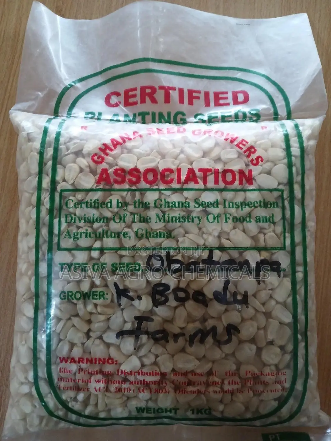 Certified Planting Maize Seeds (Obatanpa, Honampa)