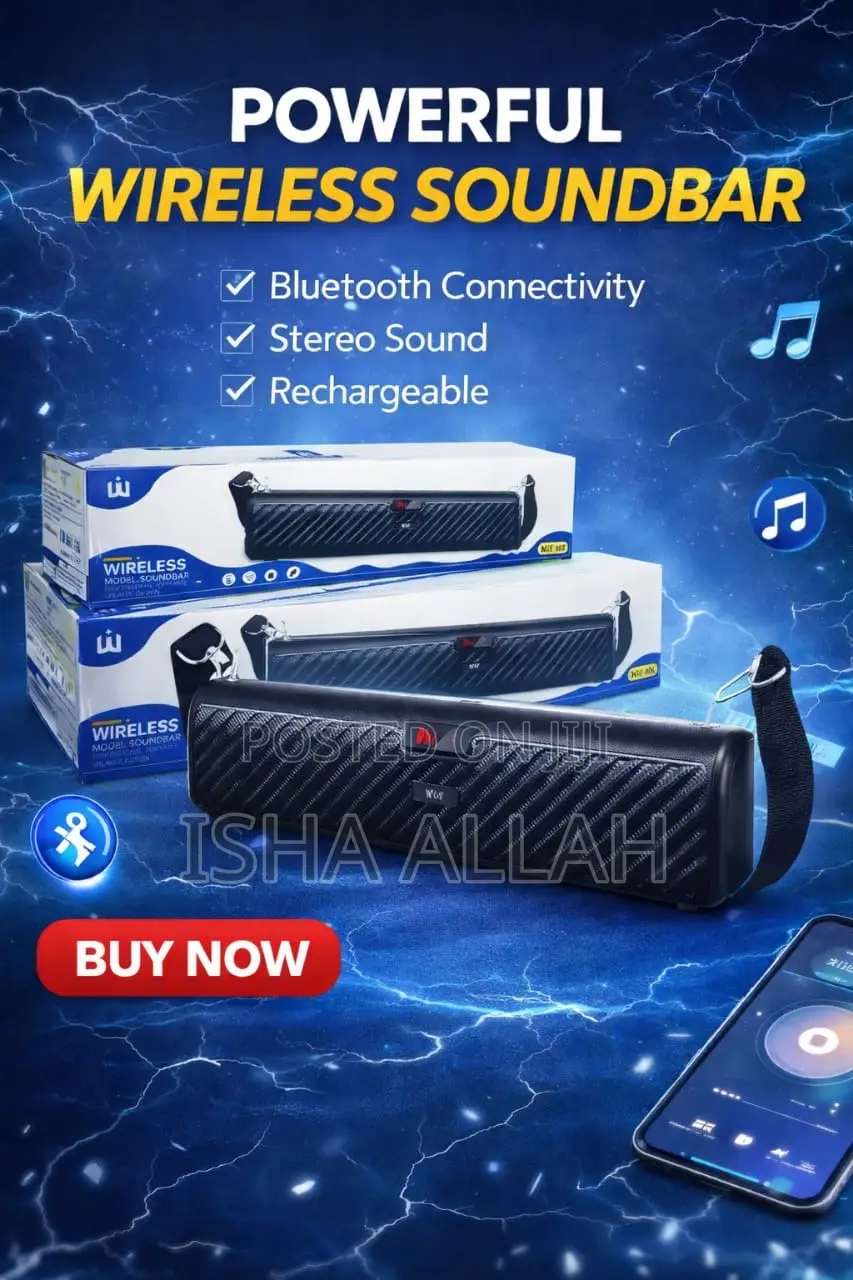 Boom Your Sound Anywhere – Mini Wireless Soundbar