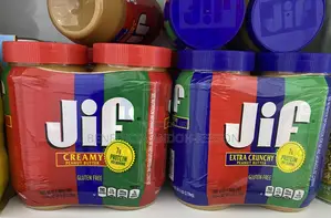 Jif Creamy and Extra Crunchy Peanut Butter