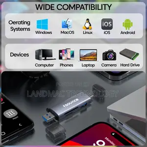 6 In1 Usb3.0 Type-C Otg Sd/Tf/U Aluminum Multi-Function
