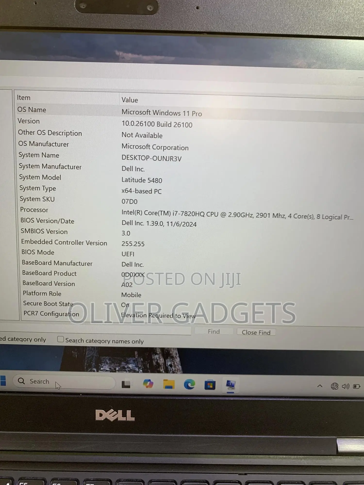 Laptop Dell Latitude 5480 8GB Intel Core I7 SSD 256GB
