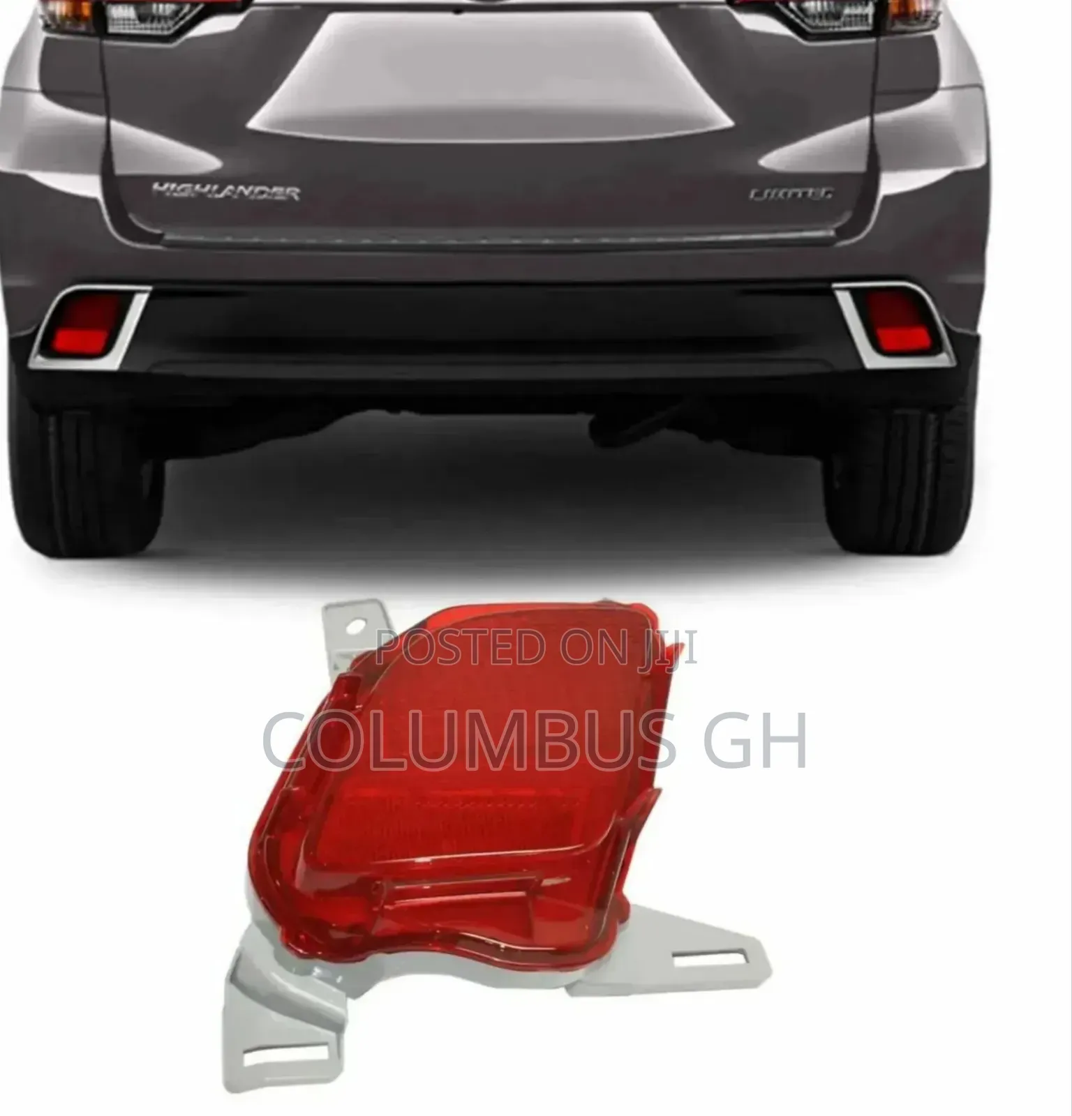 Toyota Highlander 14 15 16 17 18 19 Real Bumper Reflector