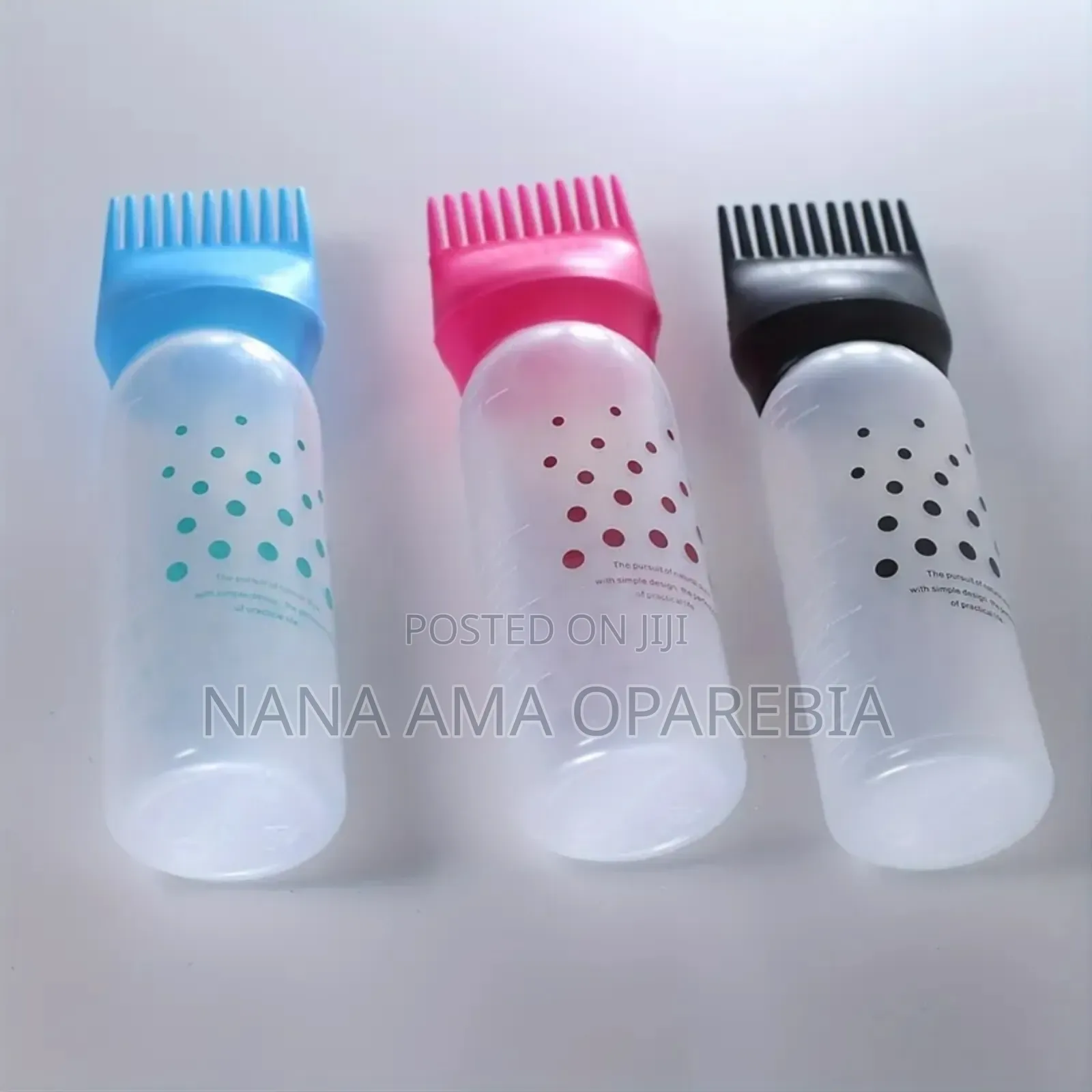 3pcs Root Comb Applicator Bottle for Hair Dye Oil