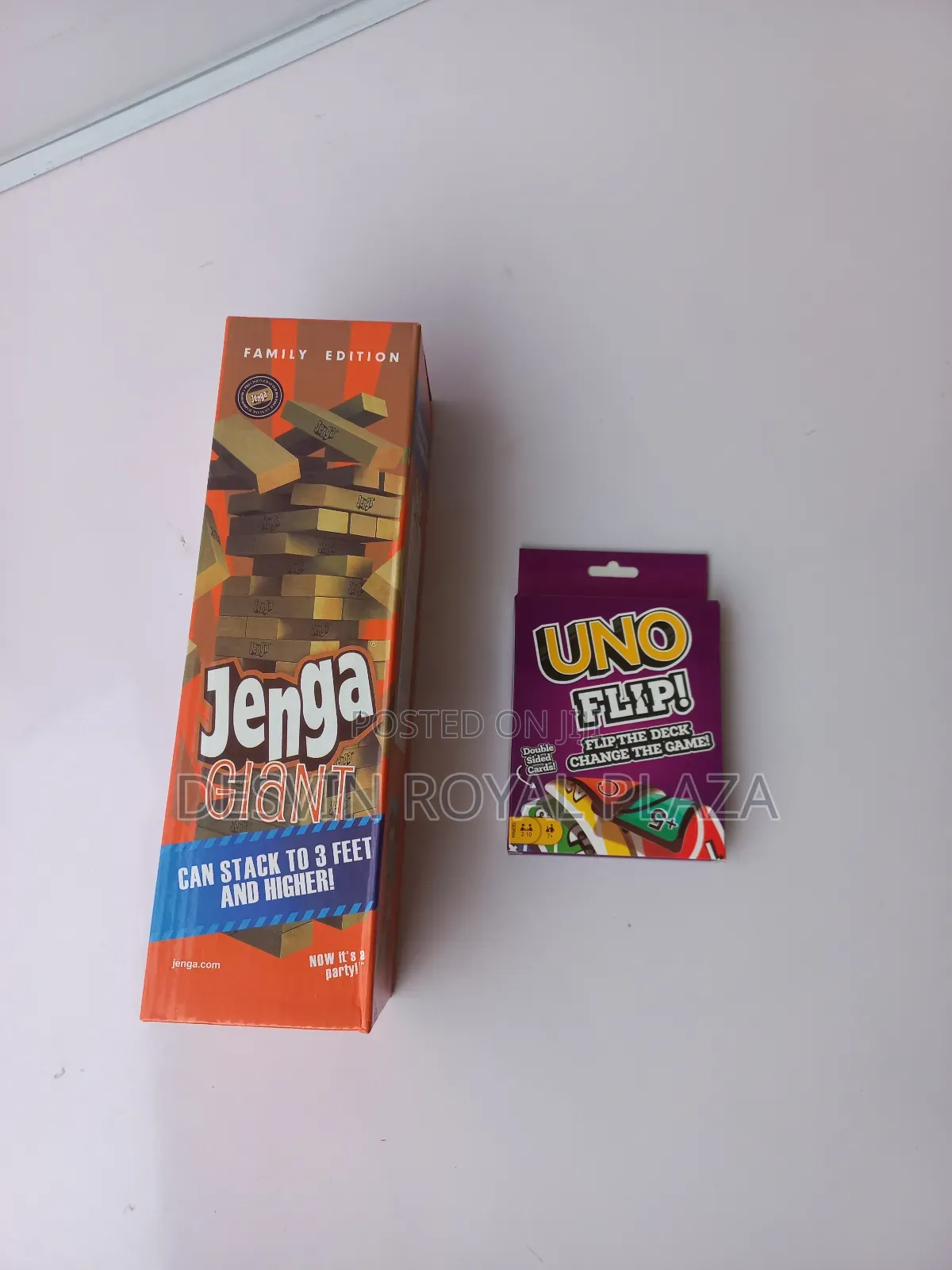 Jenga + Uno Flip