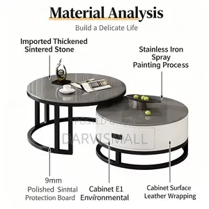 2in1 Glass Top Center Table (Very Big)