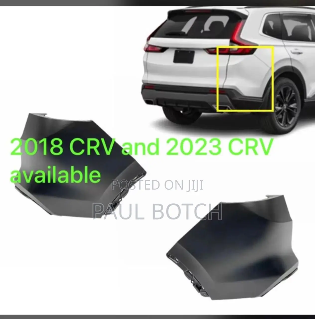 Honda Cr-v 2018 and 2023 Rear Bumper Cover
