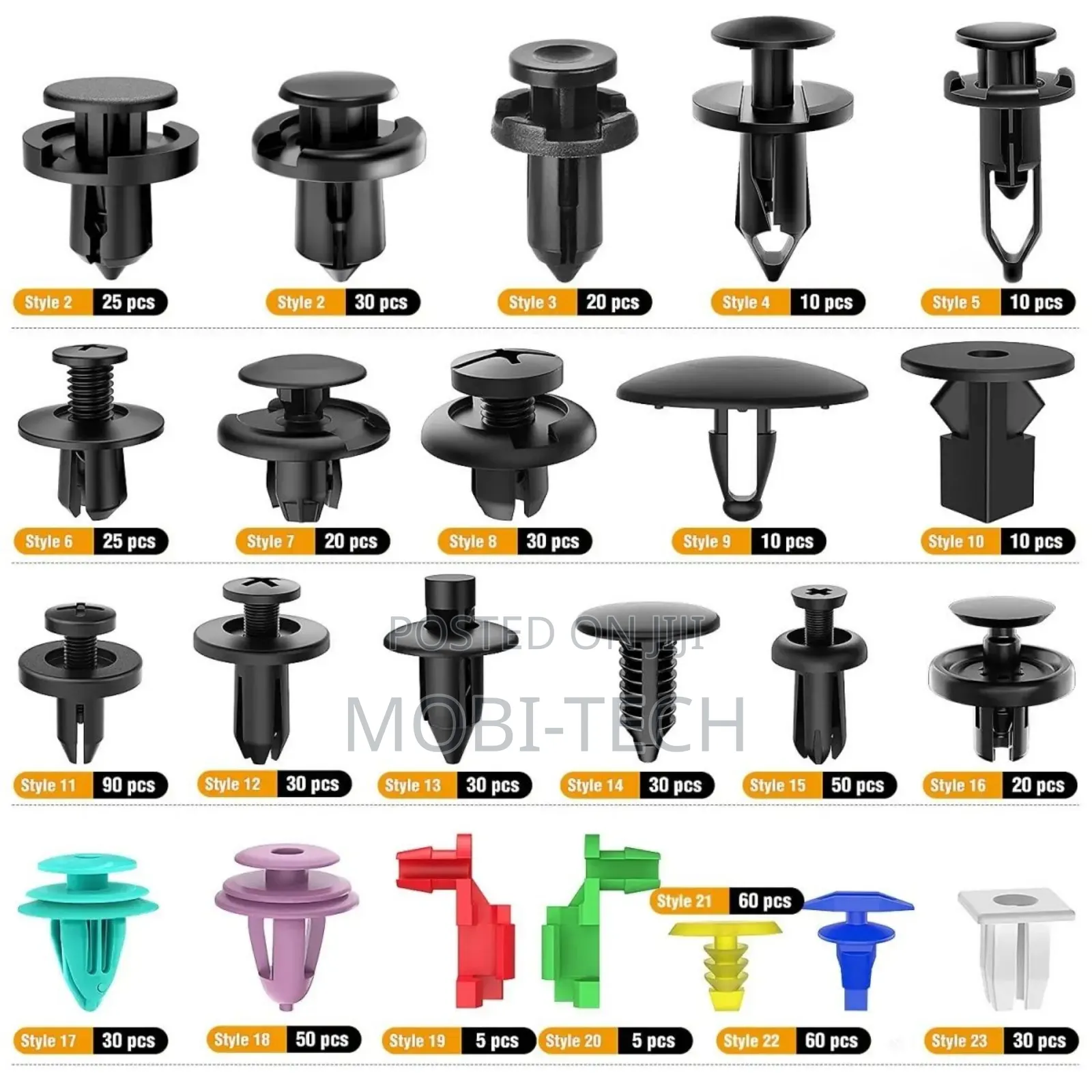 680-Piece Automotive Retainer Clip and Fastener Assortment Kit