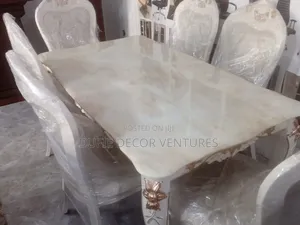 Marble Dining Room Set Available for Sale
