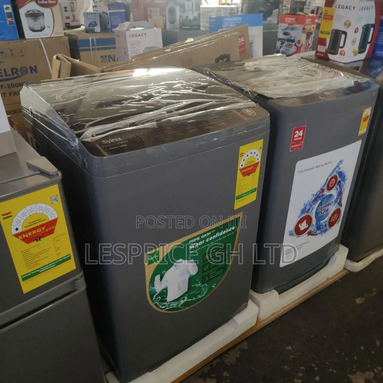 Solid 10.5kg Top Load Syinix Washing Machine
