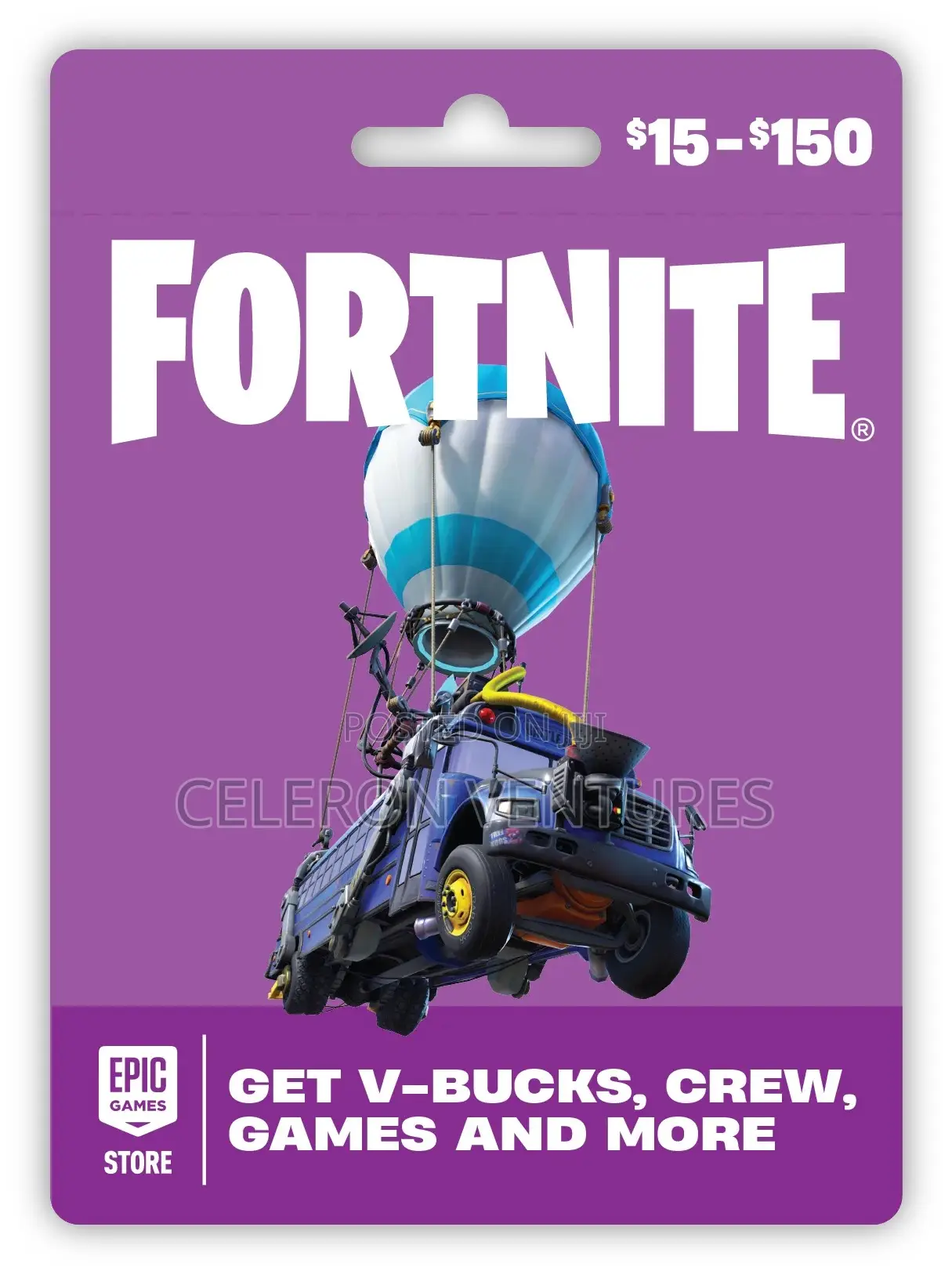 Fortnite Gift Card Available (Can Be Used to Buy Vbuck)