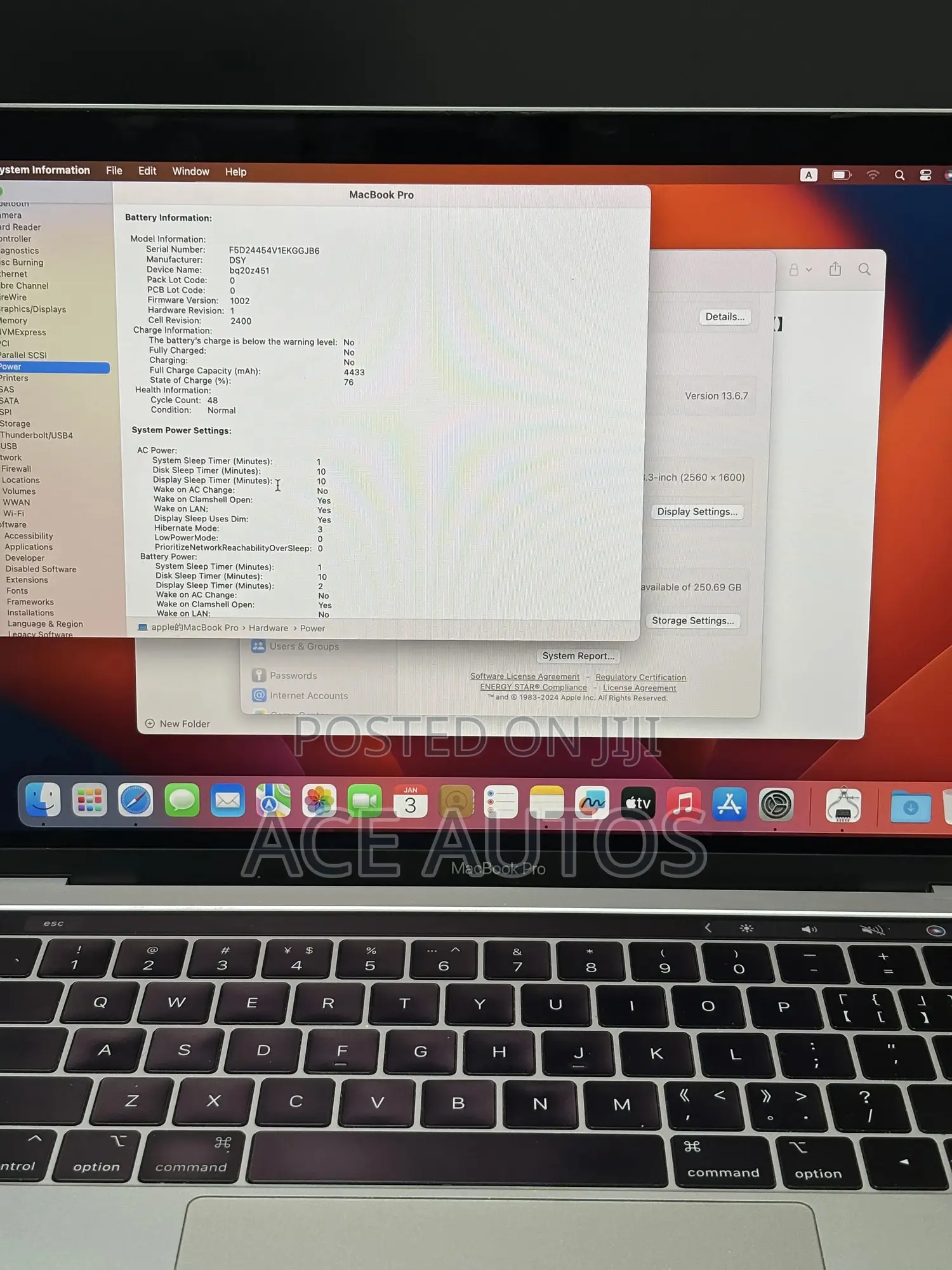 Laptop Apple MacBook Pro 2019 8GB Intel Core i5 SSD 256GB