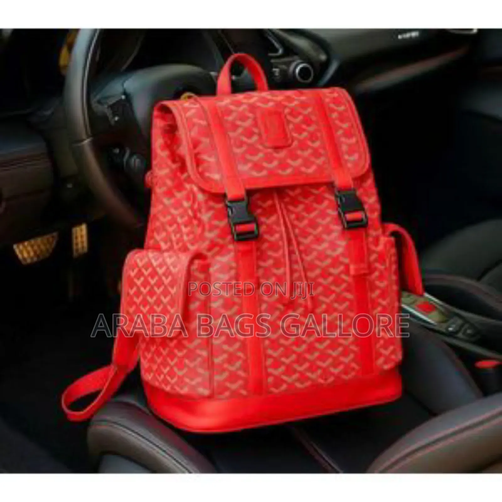 Original Goyard Designer Leather Backpack