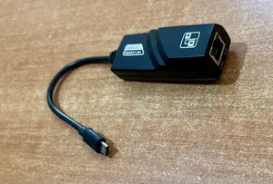 Type-C Male to Rj45 Gigabit Cable Ethernet Adapter