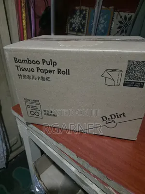 3ply Unbleached 100% Virgin Organic Bamboo Tissue Brown Toilet Paper