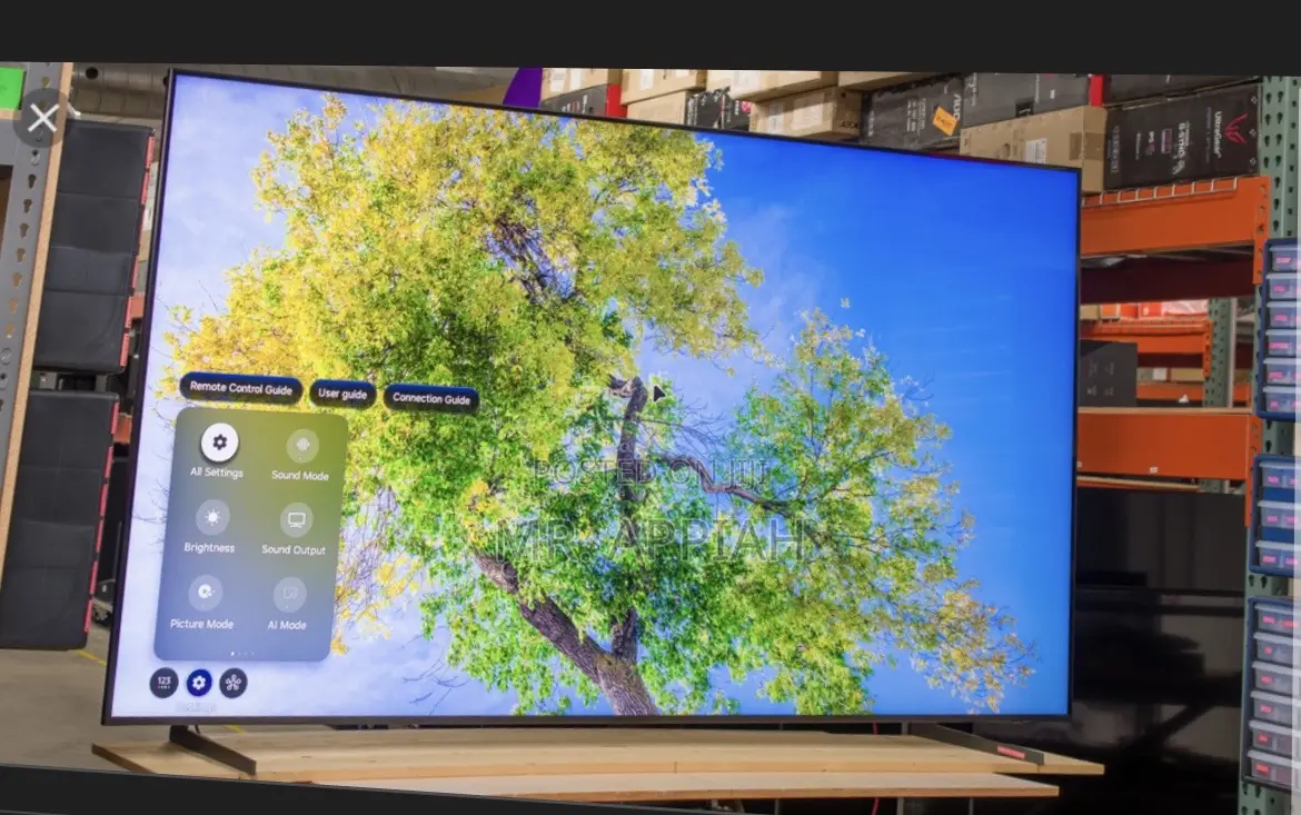Shop Unique Samsung 100n80f Qled Smart Television(100”) Black.
