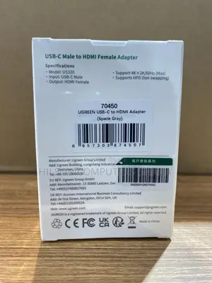 Ugreen 70450 Usb-c To Hdmi Adapter At 60hz Thunderbolt 3