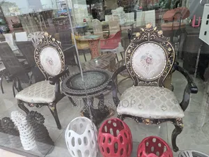 Royal Side Chairs With Coffee Table Set