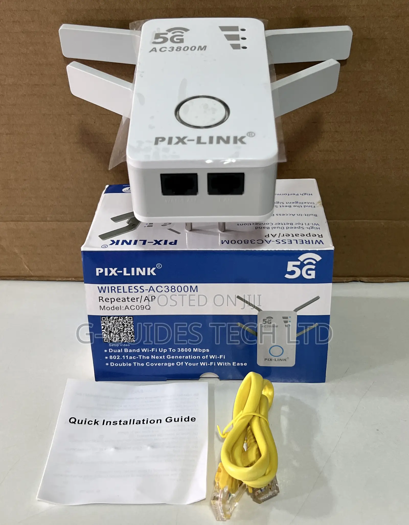 Pix-Link Ac3800m Dual-Band Wi-Fi Range Extender