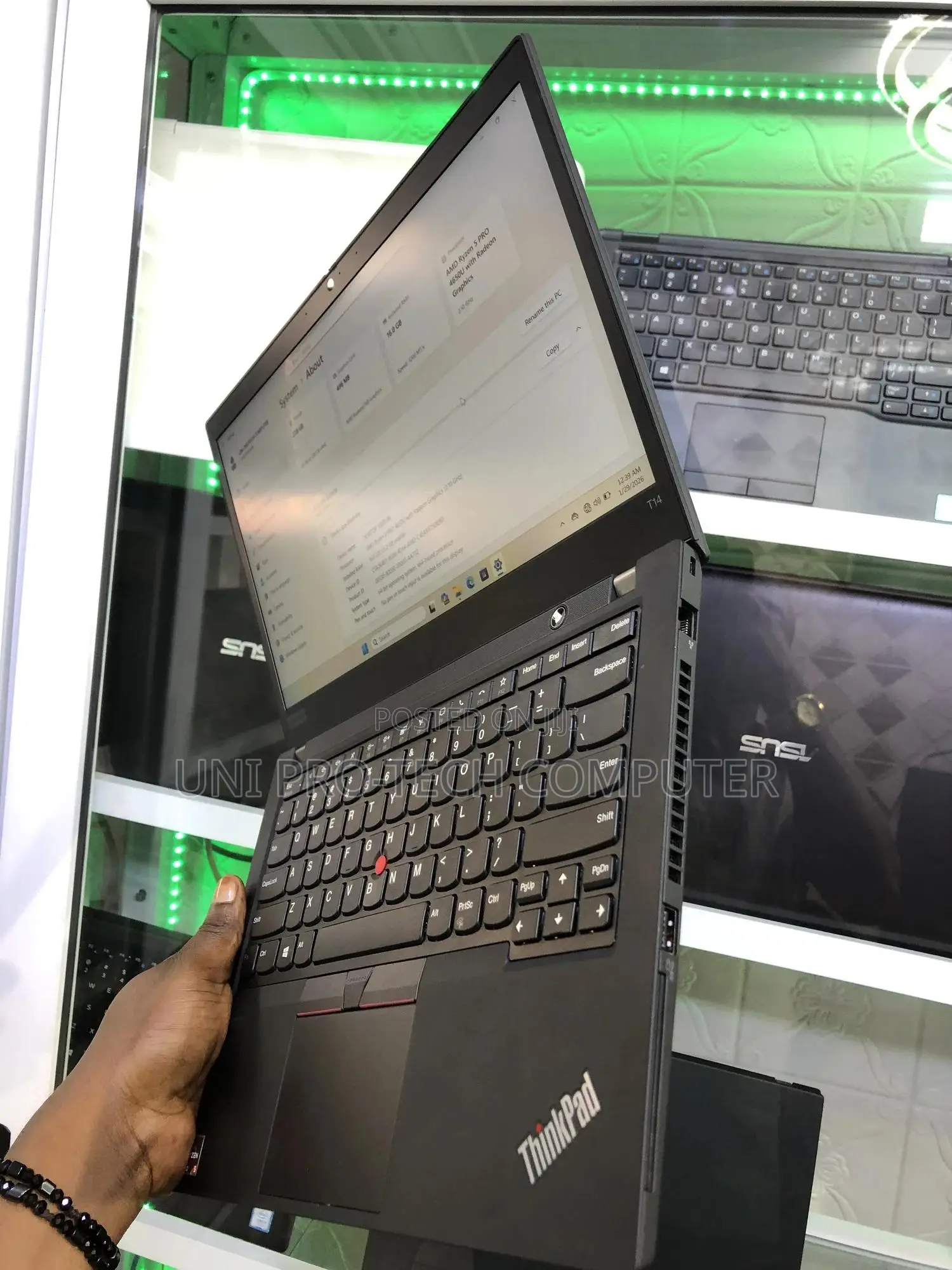 Laptop Lenovo ThinkPad T14 G1 16GB AMD Ryzen 5 SSD 256GB