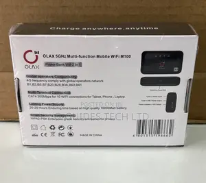 Olax M100 Multi-Function Mifi Wi-Fi 6 With Power Bank 10,000mah