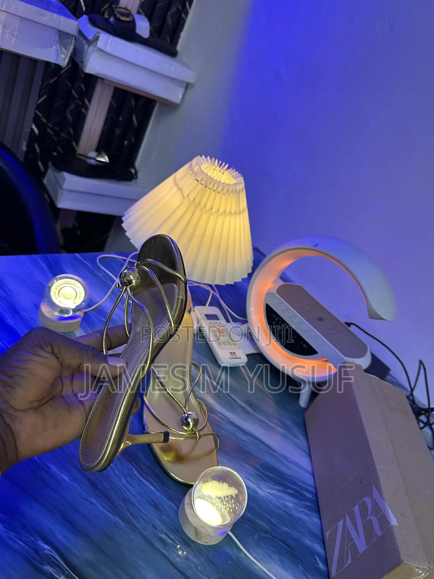 Original Zara Gold Heels for an Affordable Price