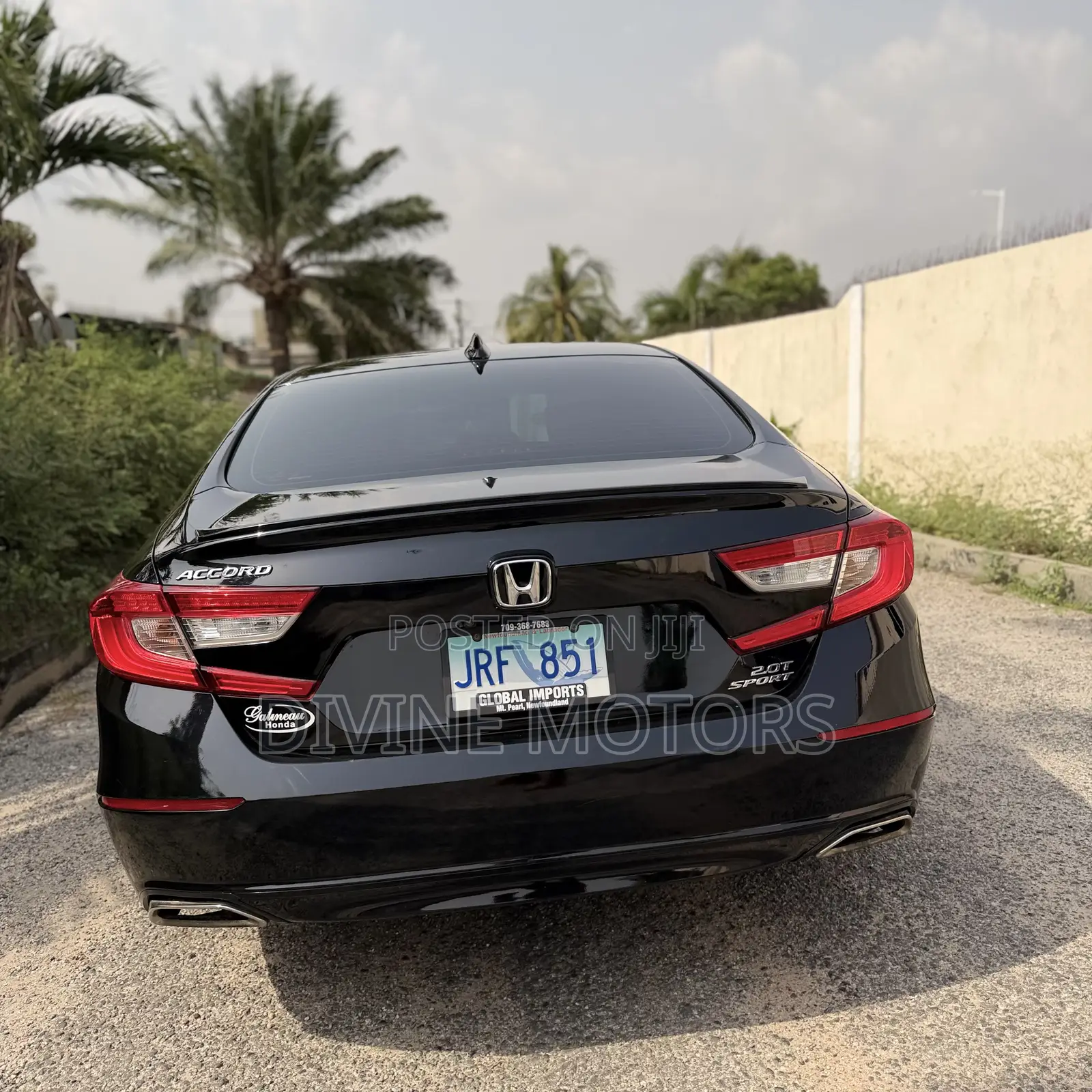 Honda Accord Sport (2.0L 4cyl Turbo 10A) 2019 Black