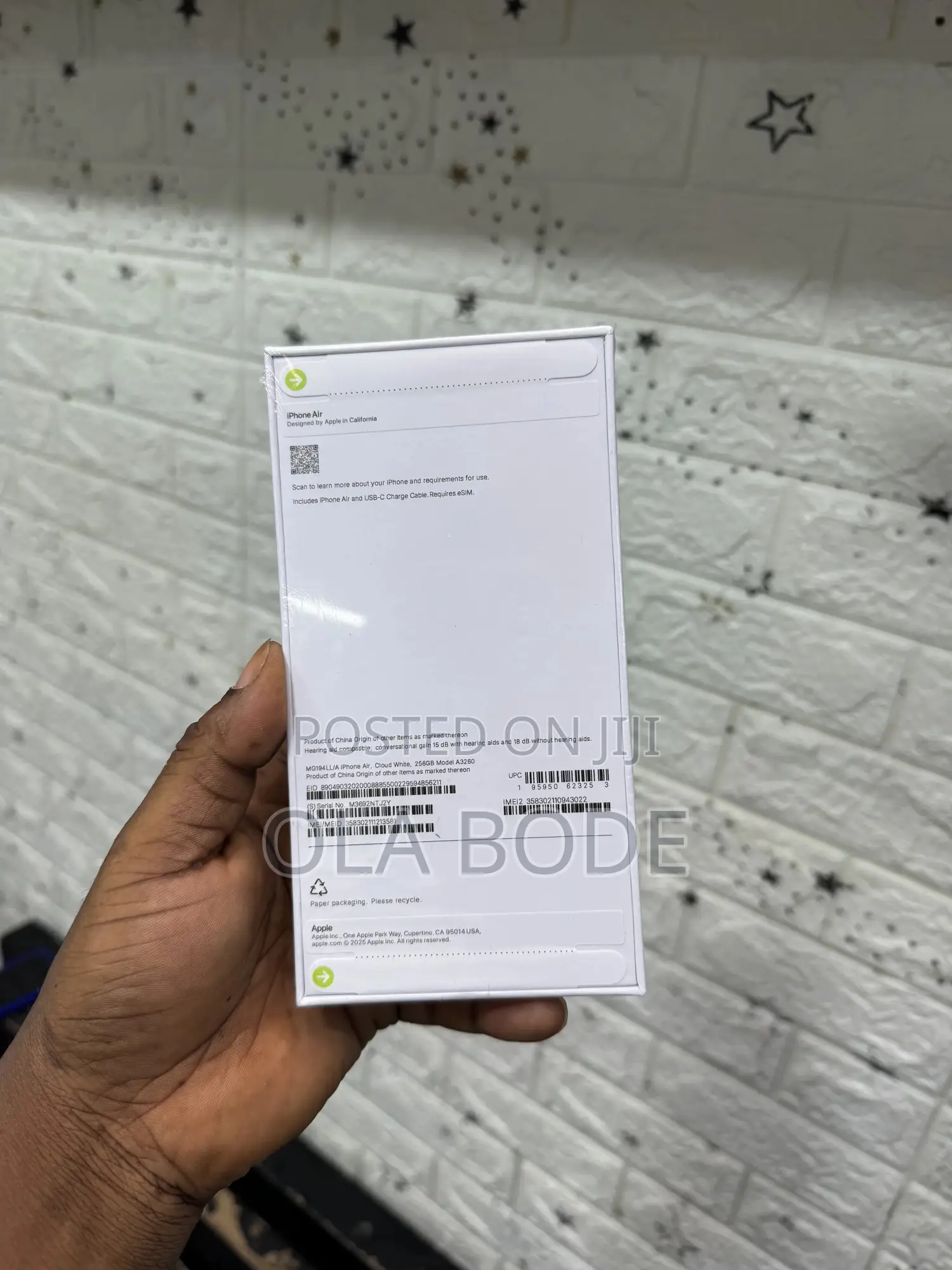 New Apple iPhone Air 256 GB Gold