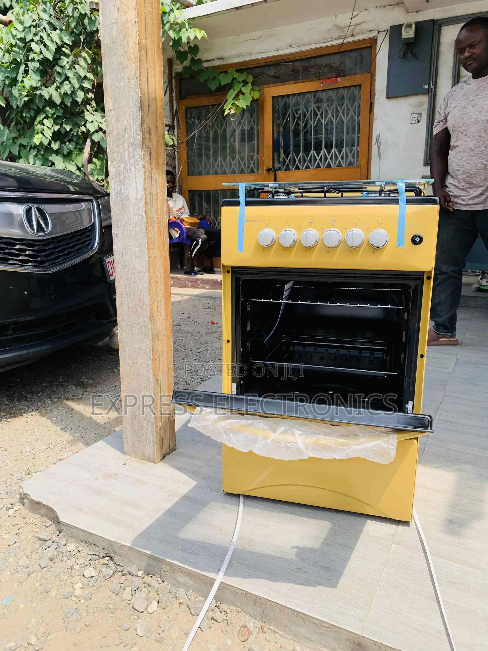Grab the New Gold Gas Cooker Oven Volcano 4burger 50/50