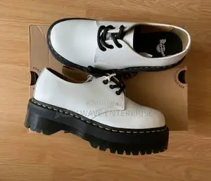 White Dr. Martens Shoe