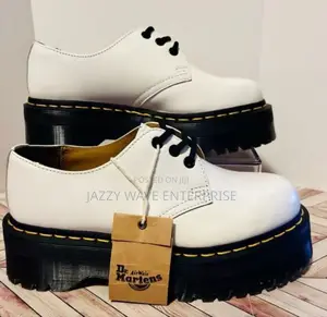 White Dr. Martens Shoe