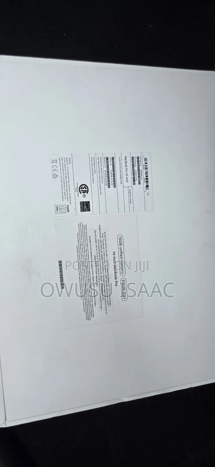New Laptop Apple MacBook Air 2020 M1 16GB Apple M1 SSD 512GB