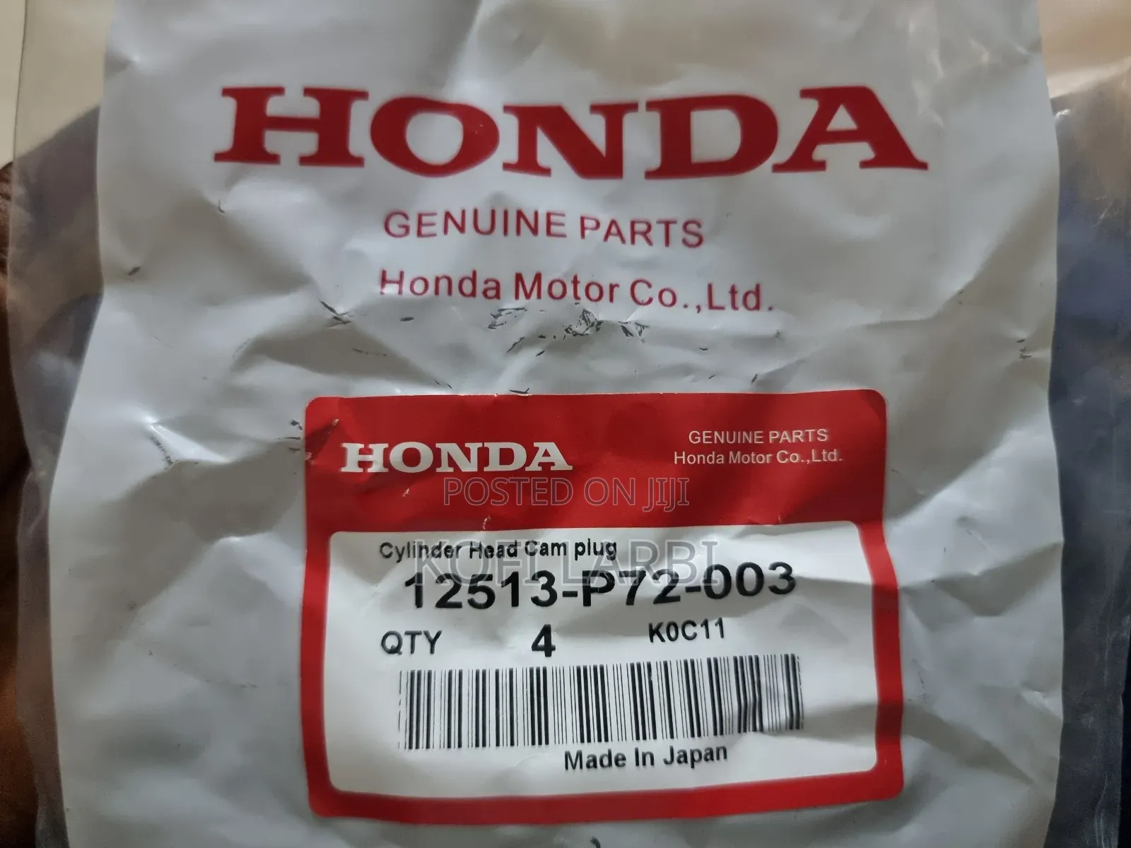 Oem Cylinder Head Rear Cam Plug Cap With Seal for Honda/Acura