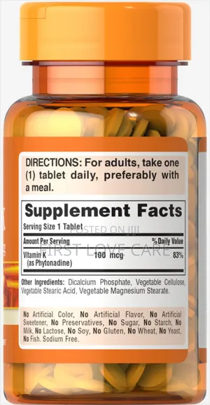 Puritan Pride Vitamin K 100mcg