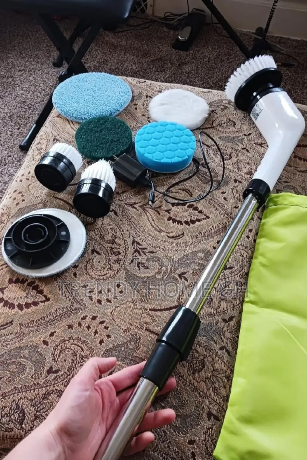 9in1 Electric Spin Scrubber, Leebein Cordless Cleaning Brush.