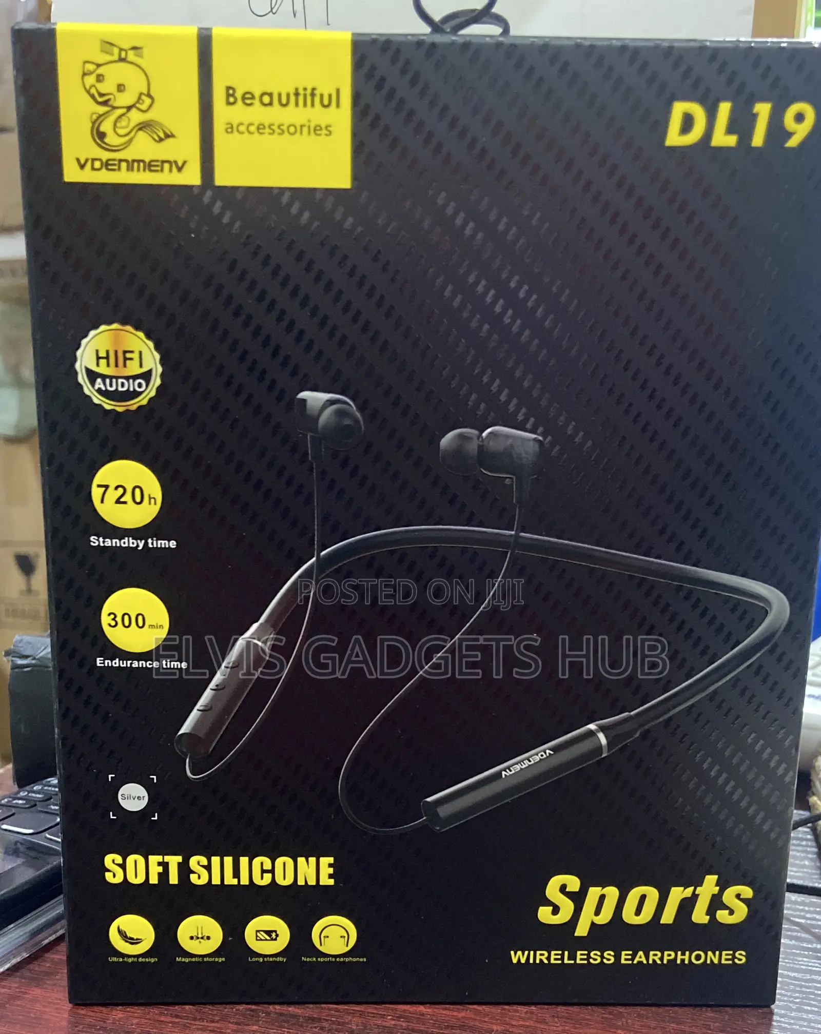 Vdenmenv Dl19 Original Neck Band Sports Wireless Neckband Headphone