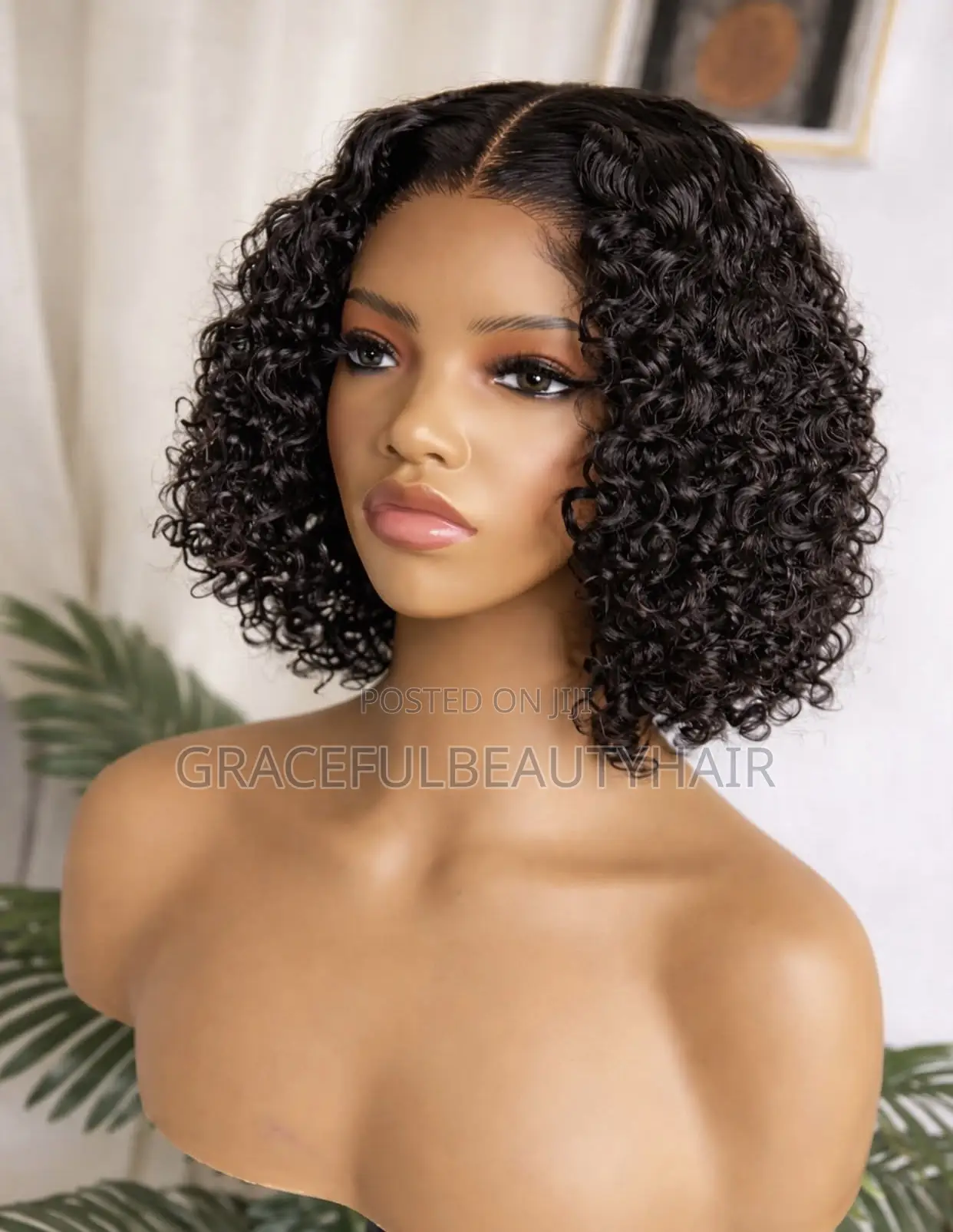 8 Inches Super Double Drawn Pixie Curls Wig Cap