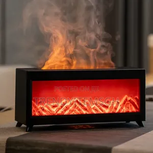 220ml Creative Fireplace Air Humidifier With Remote Control