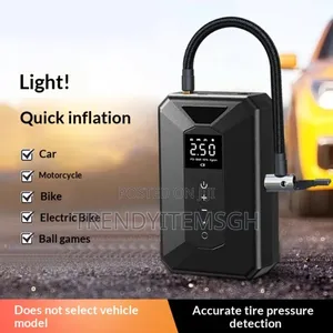 Rechargeable Tire Inflator With Digital Screen Display Pressure G