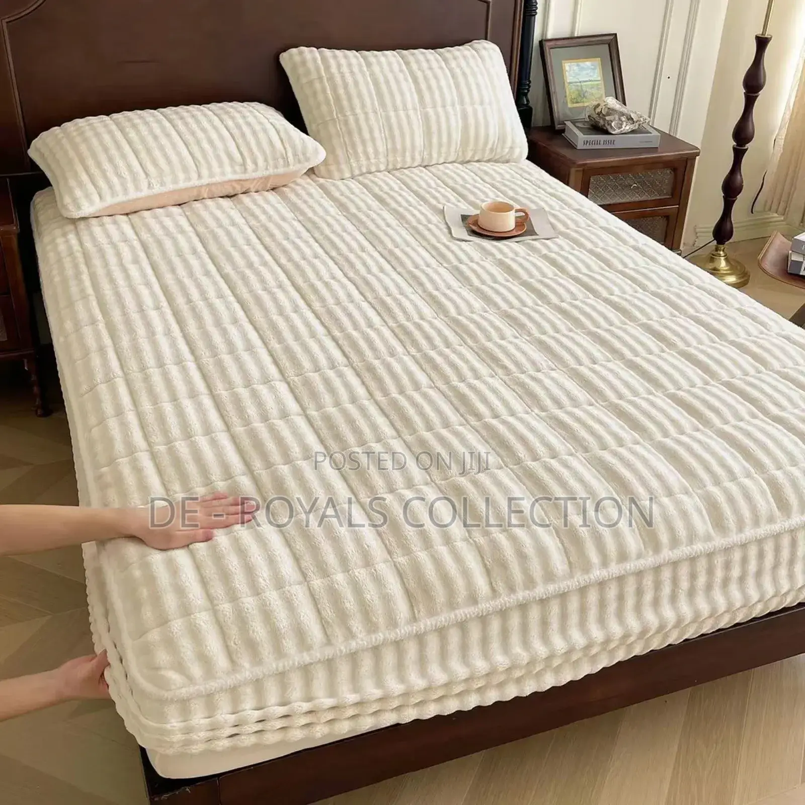 Comfortable Taffeta Fleece With Cotton Fitted Sheets Queen Size