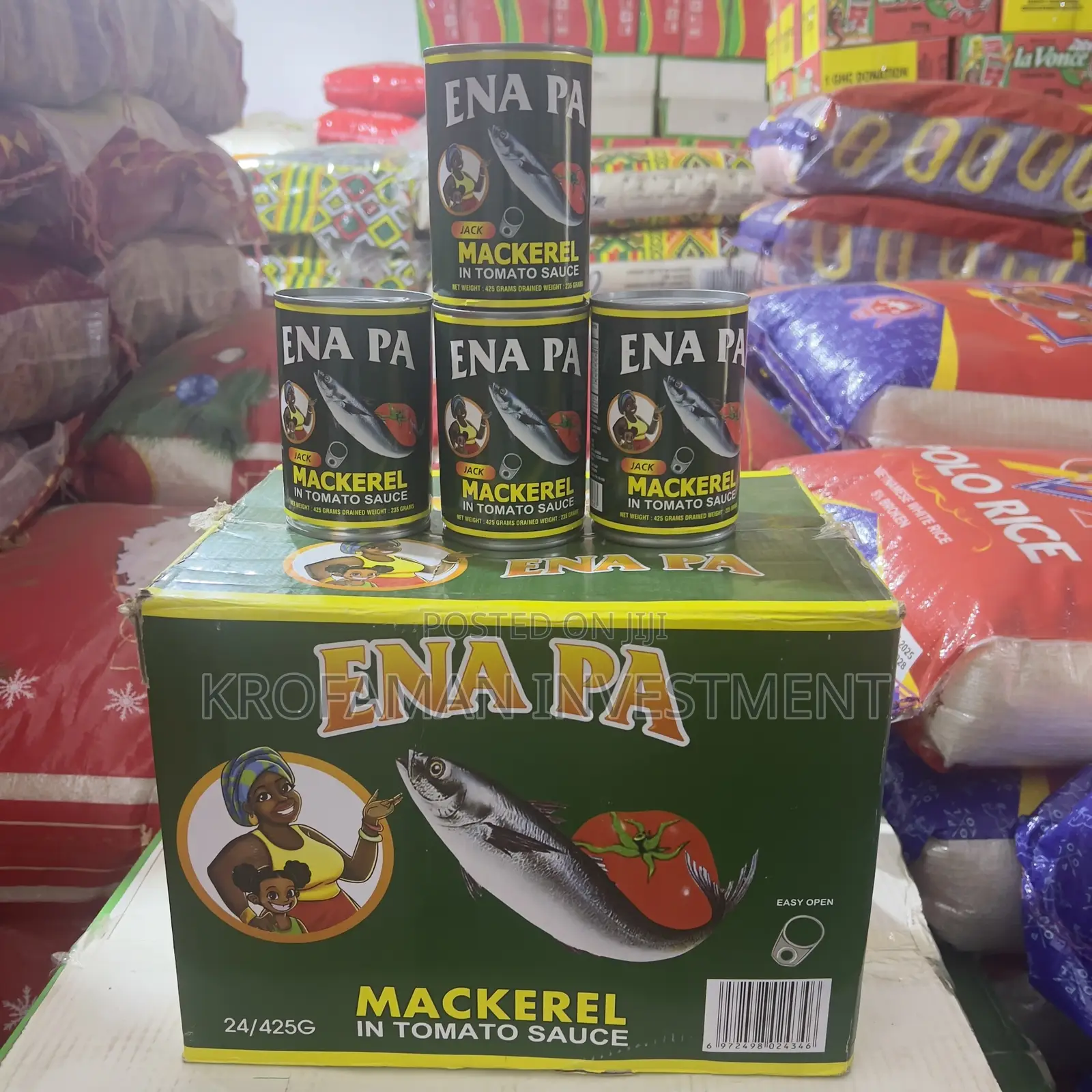Enapa Mackerel in Tomato Sauce 425gx25