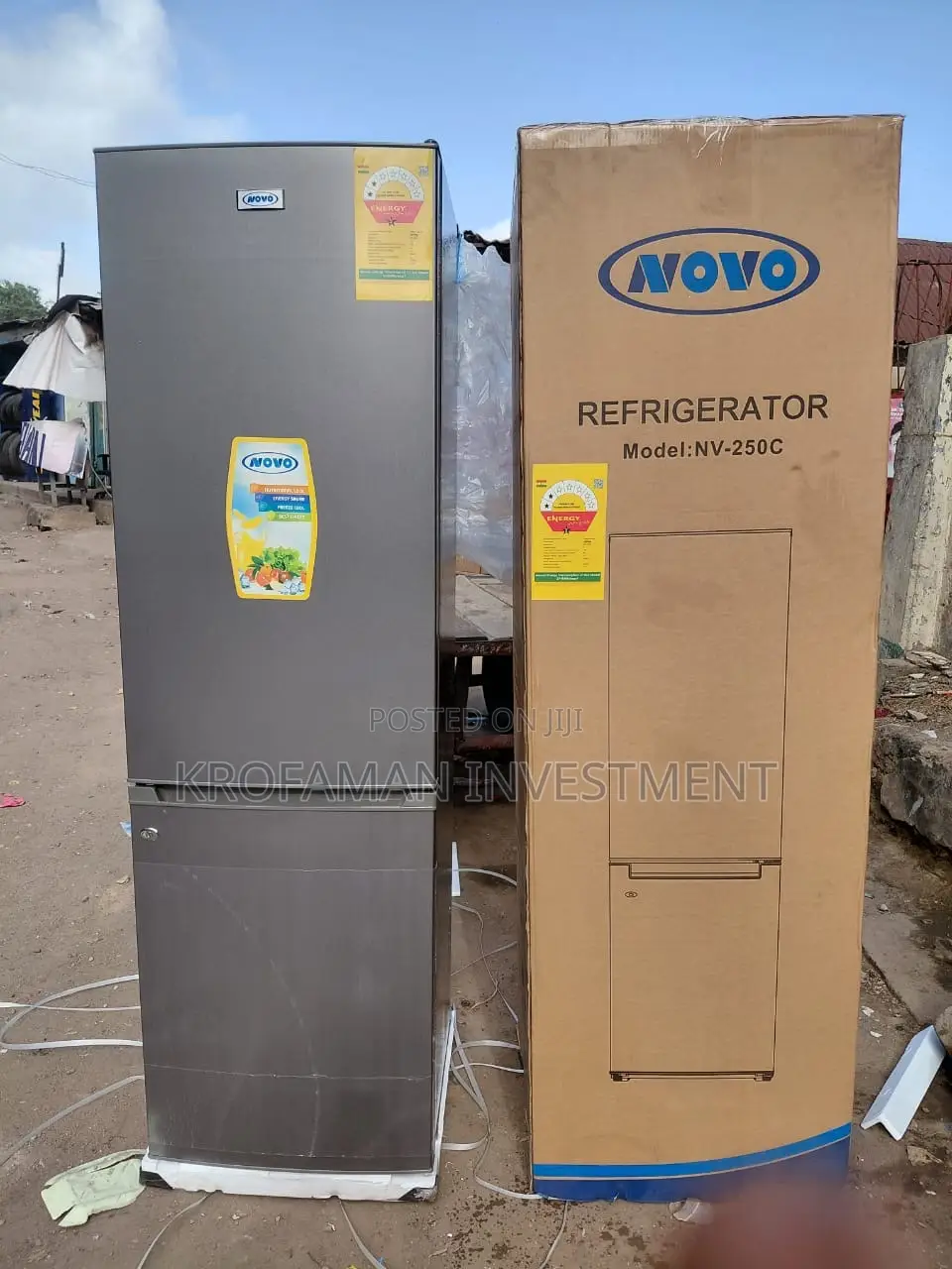 Novo 250l Bottom Freezer Fridge Combi 250c